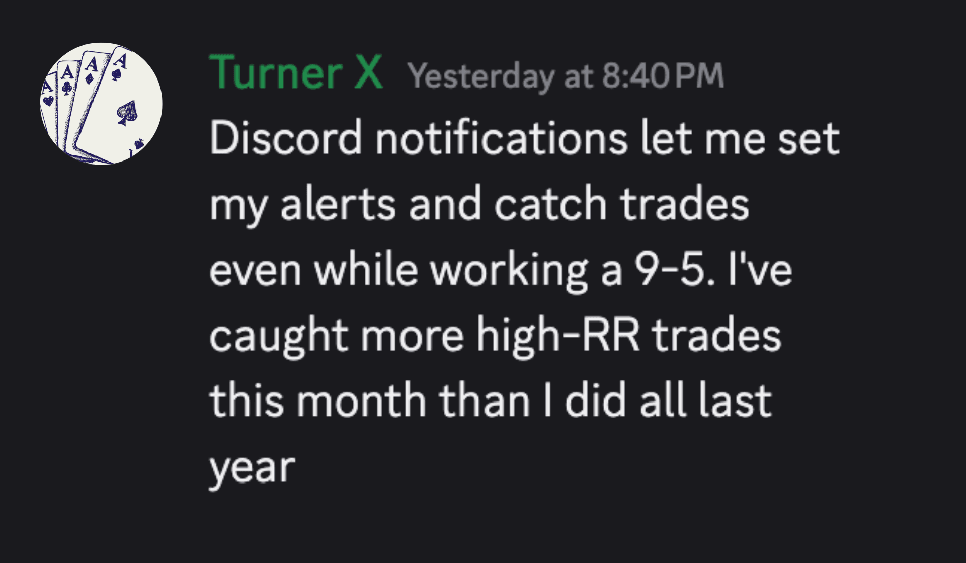 Testimonial from Turner X